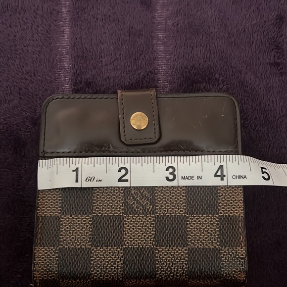 🔥Louis Vuitton Unisex Damier Ebony Bifold Zippy Wallet Pristine Condition. - Picture 12 of 14